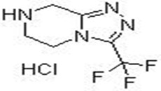 Farmacijos tarpiniai produktai |Žaliavos |3-(trifluormetil)-5,6,7,8-tetrahidro-[1,2,4]triazolo[4,3-a]pirazino hidrochloridas |CAS Nr.:762240-92-6 1 pav