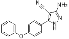 3-amino-4-cijano-5-(4-fenoksifenil)pirazol 330792-70-6