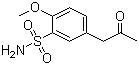 5-Acetonyl-2-methoxybenzene sulfonamide 116091-63-5